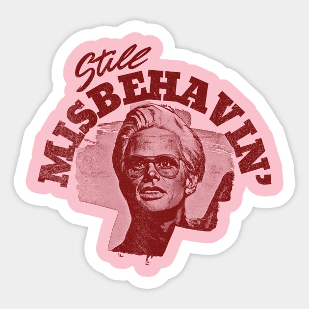 Still Misbehavin Pink Sticker by big puppy